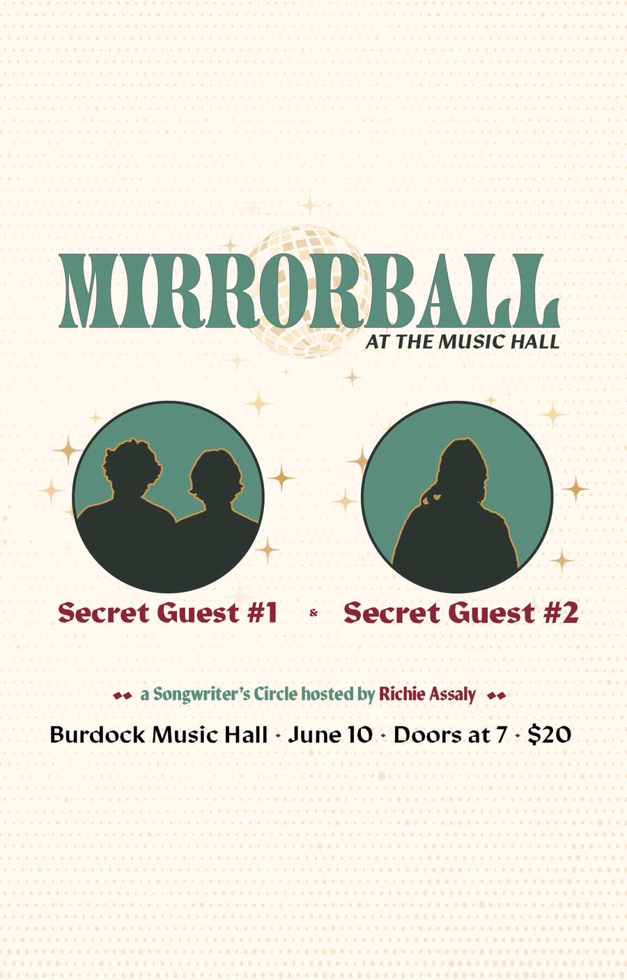 Mirrorball at the Music Hall