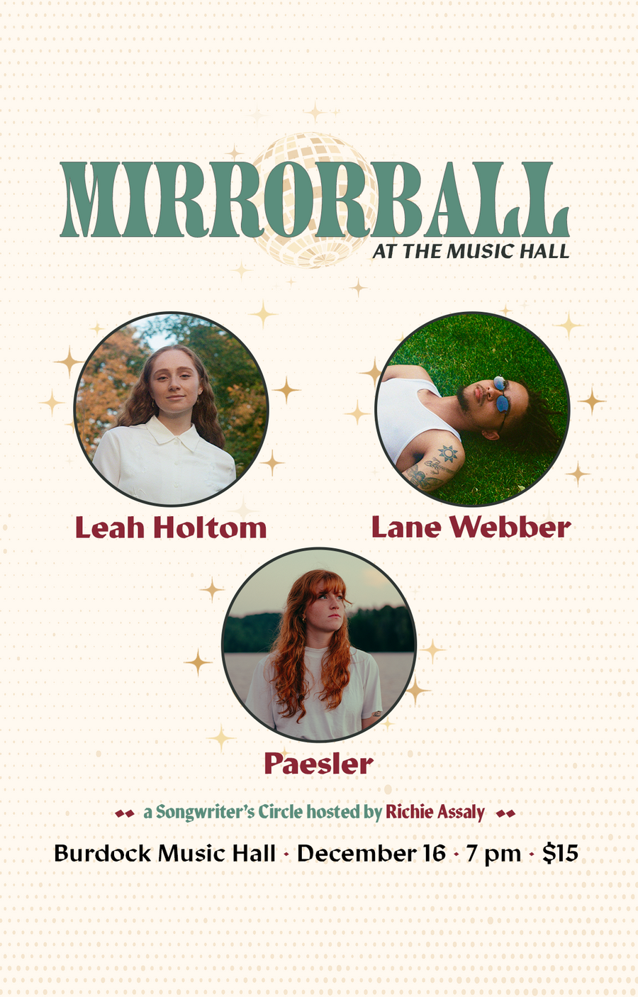 Mirrorball at the Music Hall