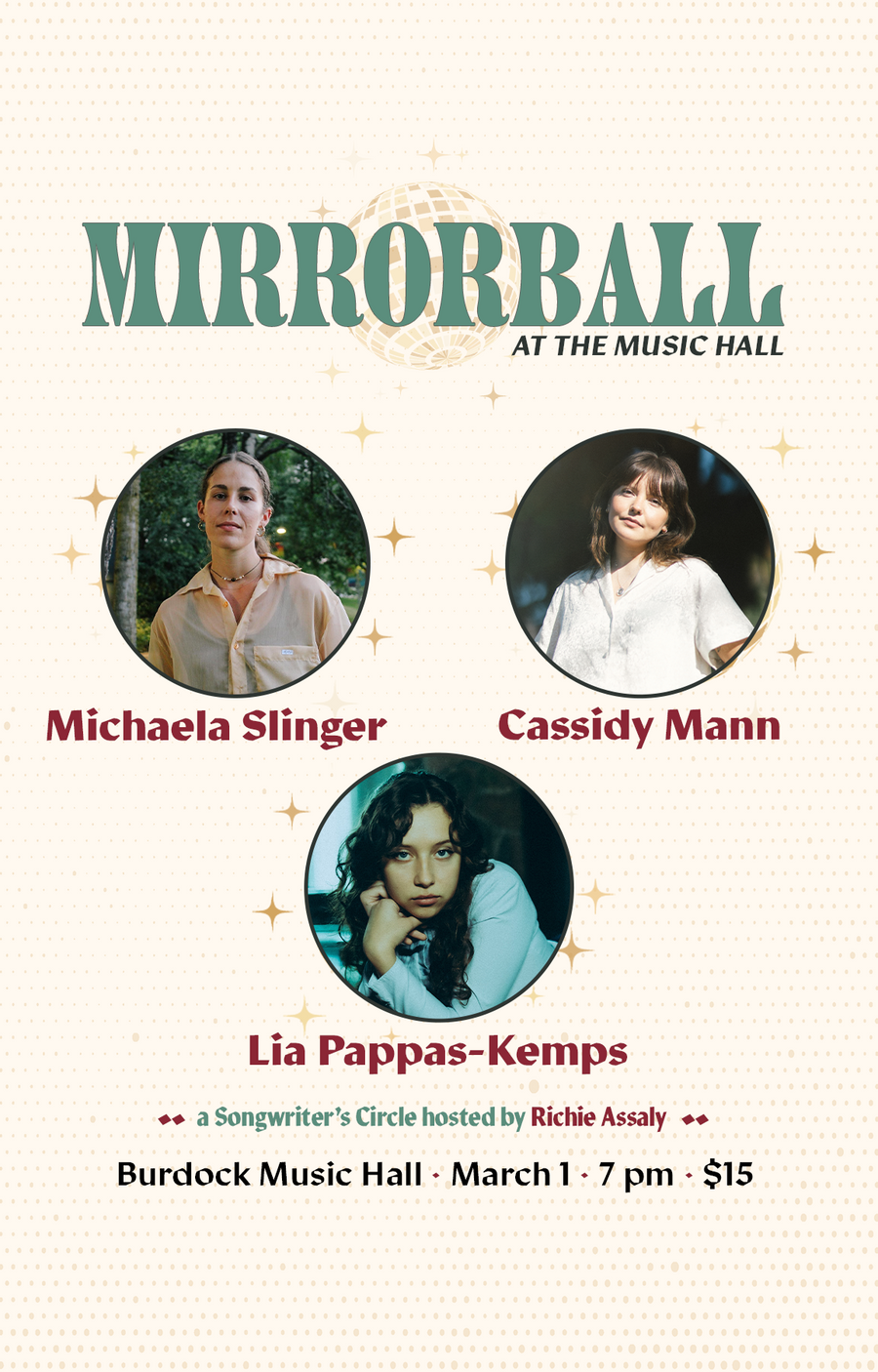 Mirrorball at the Music Hall
