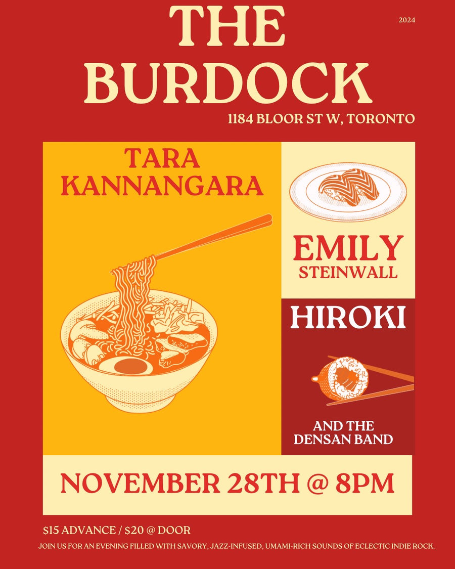 Tara Kannangara with Hiroki & The DenSan Band and Emily Steinwall